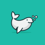 White whale logo design