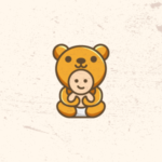 Baby bear logo design