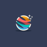 abstract globe logo design