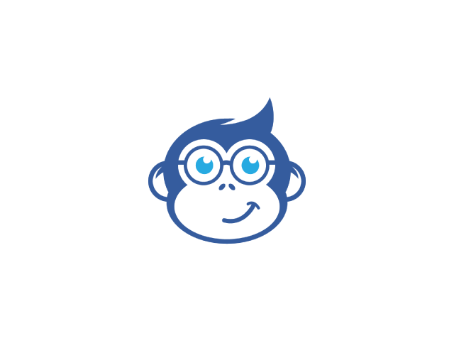 Smart Monkey with glasses