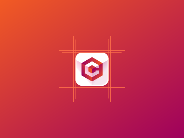 C hexagon box Icon Design