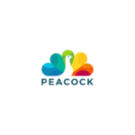 peacock colorful logo design
