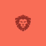 red Lion head logo design