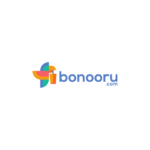 bonooru logo colorful bird shopping logo
