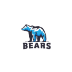 blue bear logo design