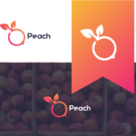 peach logo design