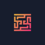 Maze logo design FF letters