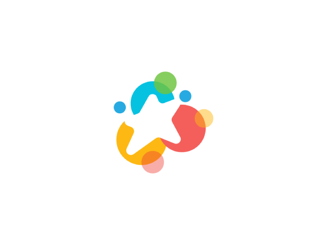 colorful star logo