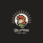rooster logo for gallo verde craft beer