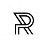 R Letter typographic Logo design