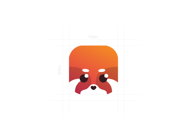 Red Panda Icon Design