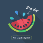 Watermelon flat logo