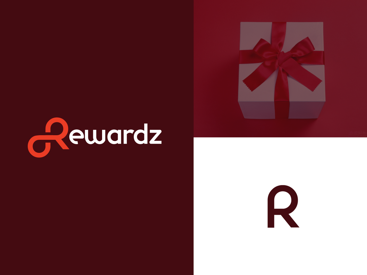Rewardz typography logo design