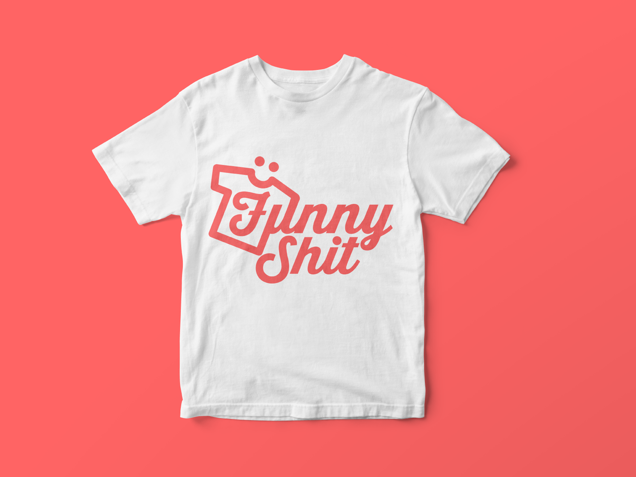 Funni shit T shirt logo design