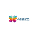 Colorful butterfly logo design