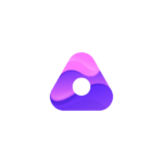 Abstract purple logo