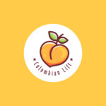 Peach logo design