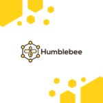 Bee hexagon logo design