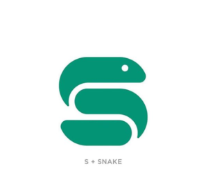 Letter S like snake