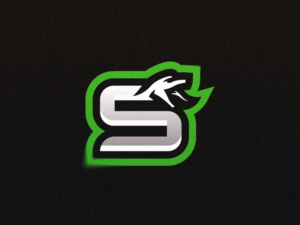 Letter S + snake logo design