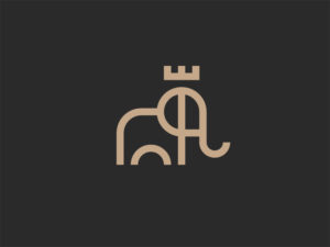 King Elephant minimalist logo designer