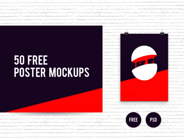 poster psd mockup template