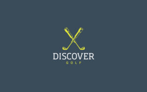 discover golf logo design idea