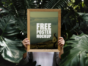free forest poster mockup