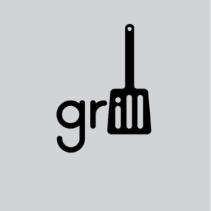 grill spatula logo design